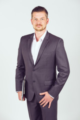 Fototapeta premium Portrait eines jungen Geschäftsmannes