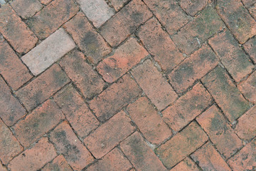 brick block floor texture and background