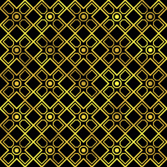 Seamless pattern. Golden vector fashion background
