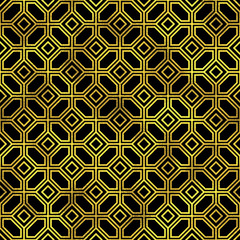 Seamless pattern. Golden vector fashion background