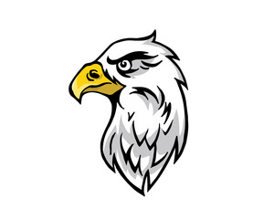 Leadership Animal Logo - Patriotic Eagle Leader Character