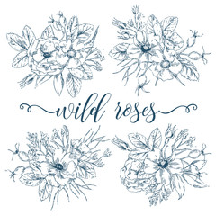 Wild Roses Bouquets Collection