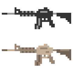 Obraz premium pixel art gun
