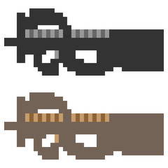 Obraz premium pixel art gun