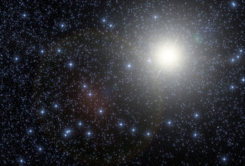 Milky way stars and star-dust in deep space / cosmos. 