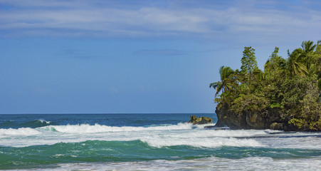 Untouched tropical beach in Bocas del Toro Panama - 113518295