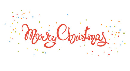 Merry Christmas/Handwritten calligraphy, banner, title