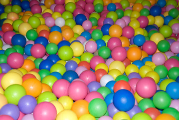 Fototapeta na wymiar Background of many colourful balls