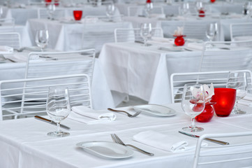Trendy restaurant interior