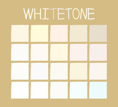 Whitetone Color Tone without Name Vector Illustration