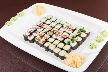 tasty seafood sushi