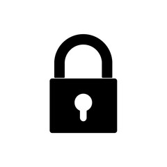 closed lock icon. vector