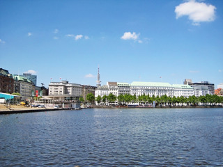 Hamburg, Binnenalster and Neuer Jungfernstieg