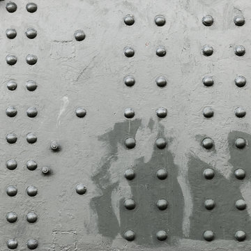 Steel background texture with rivets