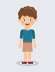 Fototapeta premium boy character design 