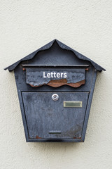 Old Vintage rusty letterbox 