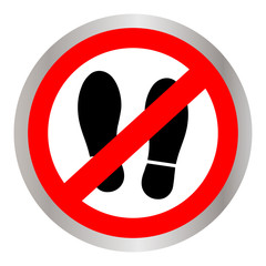 Not Walk icon great for any use.