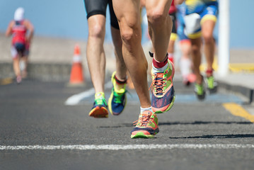 Marathon running race - obrazy, fototapety, plakaty