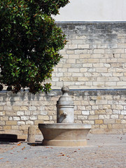 fontaine à Aigues-Mortes - France