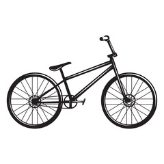 Fototapeta na wymiar Bicycle monochrome vector illustration.