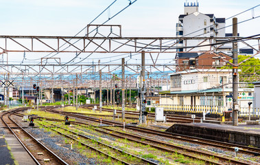 Fototapeta na wymiar View of Oji Station in Nara