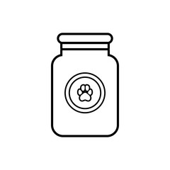 Treatment solution for animals icon, outline style