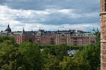 Fototapeta na wymiar Panorama di Stoccolma 