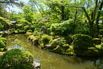 Fototapeta na wymiar Giardino giapponese, Kiyomizu-dera Kyoto