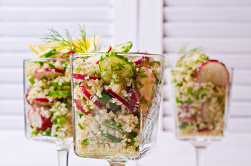 Salad with quinoa and vegetables