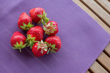 set from strawberry berries close up. Pattern of strawbwrry