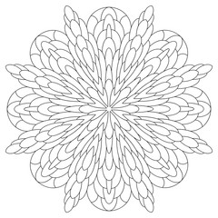 Mandala, Vorlage Malbuch für Erwachsene, Meditationshilfe, zur Ruhe kommen