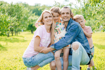 Fototapeta premium Portrait of a happy family