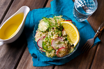 Salad with quinoa and vegetables