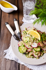 Salad with quinoa and vegetables