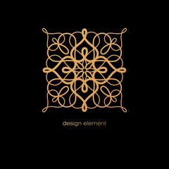 Abstract openwork design element.