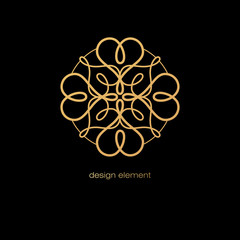Abstract openwork design element.