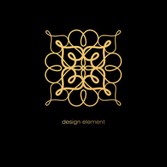 Abstract openwork design element.