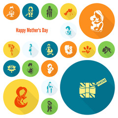 Happy Mothers Day Icons