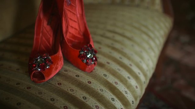 Woman's high heel shoe
