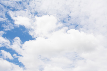 bright sky with white cloud background