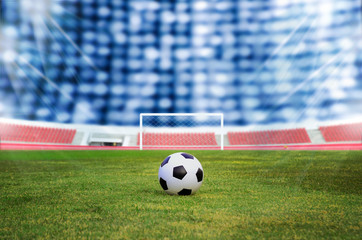 Soccer ball on the field