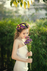 Asian Girl in wedding dress