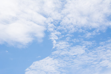 bright sky with white cloud background