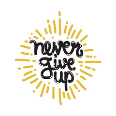 Poster Never Give Up