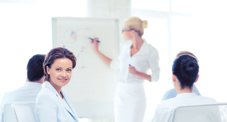 businesswoman on business meeting in office