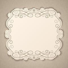 Vintage calligraphy frame