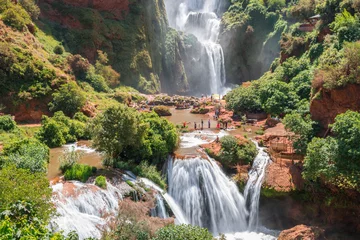 Foto op Plexiglas Ouzoud waterfalls, Grand Atlas in Morocco © Noradoa