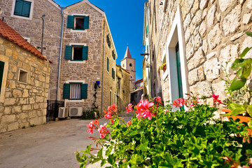 Mediterranean town of Pirovac stone street