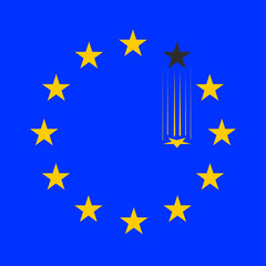flag of European Union without a single star