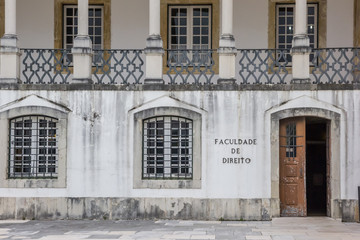 Detail of the university of Coimbra